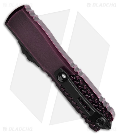 Microtech Ultratech D/E Gen IV Auto Knife Half Tri Grip Purple Abrasion (3.5")