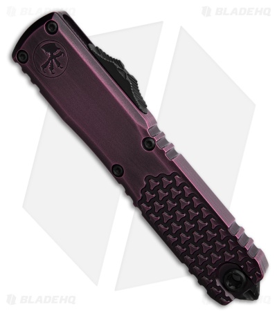 Microtech Ultratech D/E Gen IV Auto Knife Half Tri Grip Purple Abrasion (3.5")