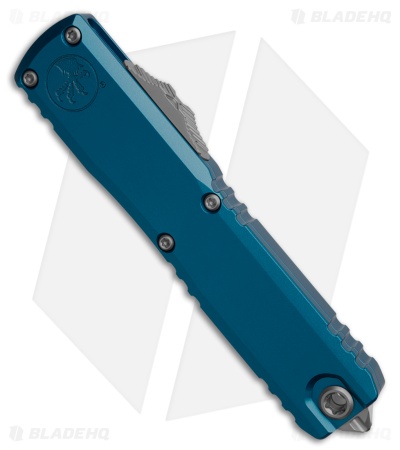 Microtech Ultratech D/E Gen IV Automatic Knife Blue Al (3.5" SW Full Serr)