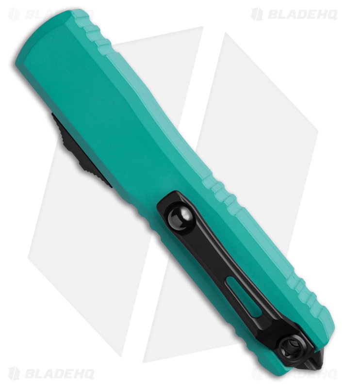 Microtech Ultratech D/E Gen IV Automatic Knife Cyan (3.5" Black)