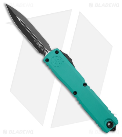 Microtech Ultratech D/E Gen IV Automatic Knife Cyan (3.5" Black)