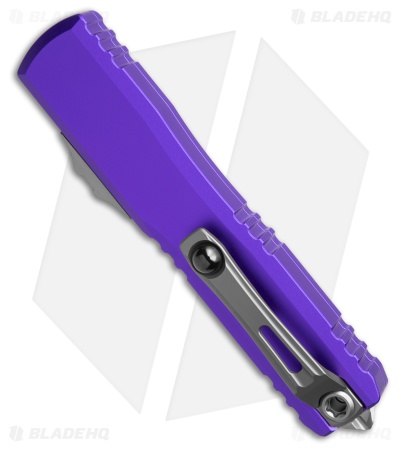 Microtech Ultratech D/E Gen IV Automatic Knife Purple Al (3.5" SW Serr)