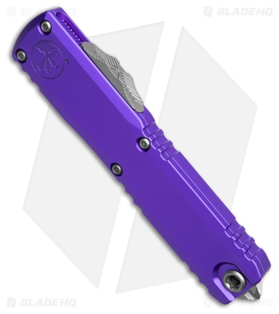 Microtech Ultratech D/E Gen IV Automatic Knife Purple Al (3.5" SW Serr)