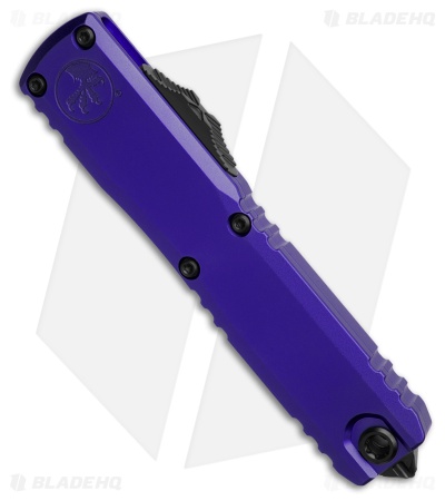 Microtech Ultratech D/E Gen IV Automatic Knife Purple Al (3.5" Black Serr)