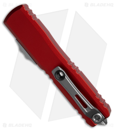 Microtech Ultratech D/E Gen IV Automatic Knife Red Al (3.5" SW)