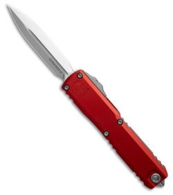 Microtech Ultratech D/E Gen IV Automatic Knife Red Al (3.5" SW)