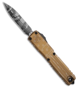 Microtech Ultratech D/E Gen IV Automatic Knife Tan Hero Al (3.5" Black)