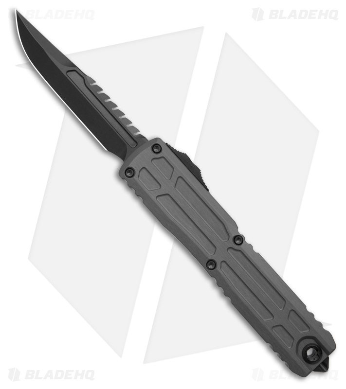 Microtech Ultratech EX-ZBP Interceptor S/E OTF Knife Natural Clear Al (3.5" DLC)