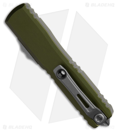 Microtech Ultratech Gen IV D/E OTF Knife OD Green Aluminum (3.5" Apoc Double FS)