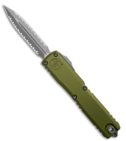 Microtech Ultratech Gen IV D/E OTF Knife OD Green Aluminum (3.5" Apoc Double FS)
