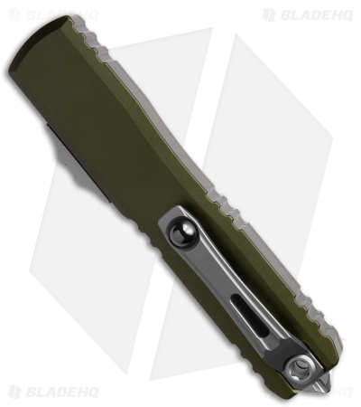 Microtech Ultratech Gen IV D/E OTF Knife OD Green Aluminum (3.5" SW Double FS)