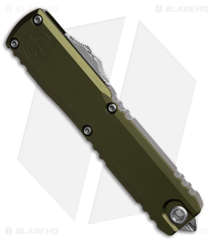Microtech Ultratech Gen IV D/E OTF Knife OD Green Aluminum (3.5" SW Double FS)