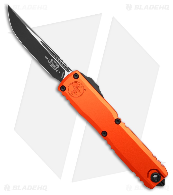 Microtech Ultratech Gen IV S/E OTF Automatic Knife Orange Al (3.5" Two-Tone)