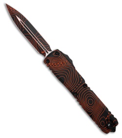 Microtech Ultratech Gen IV SS D/E OTF Knife Topo Black/Orange Camo (3.5" BLK/OR)