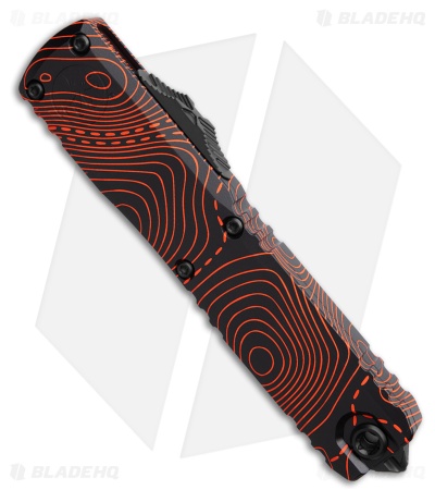 Microtech Ultratech Gen IV SS S/E OTF Knife Topo Black/Orange Camo (3.5" BLK/OR)
