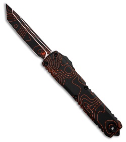 Microtech Ultratech Gen IV SS T/E OTF Knife Topo Black/Orange Camo (3.5" BLK/OR)