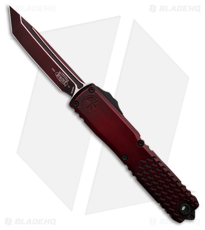 Microtech Ultratech Gen IV T/E OTF Automatic Knife Red Tri-Grip (3.4" Red)