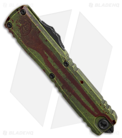 Microtech Ultratech Gen IV T/E OTF Knife Outbreak  Green Al (3.5" SW Serr)