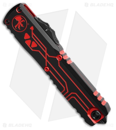 Microtech Ultratech Signature Series D/E Gen IV Automatic Knife Red Al (3.5" Blk