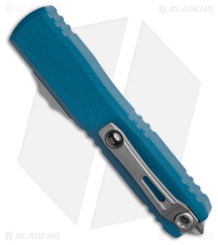 Microtech Ultratech ZBP Gen III S/E OTF Knife Blue Aluminum (3.5" Apocalyptic)