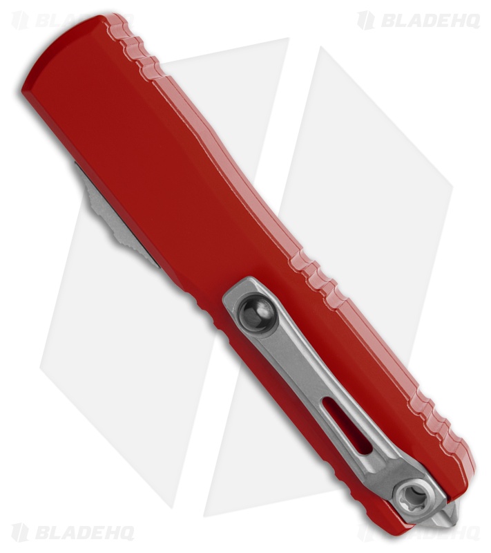 Microtech Ultratech ZBP Gen III T/E Automatic Knife Red Aluminum  (3.5" Apoc)