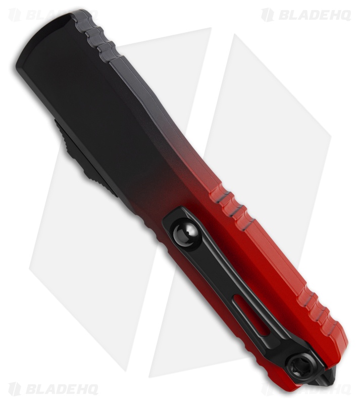 Microtech Ultratech ZBP Gen III T/E OTF Knife Black/Red Al (3.5" Black/Red)