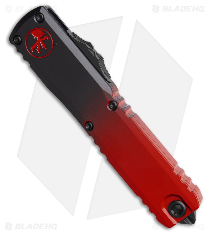 Microtech Ultratech ZBP Gen III T/E OTF Knife Black/Red Al (3.5" Black/Red)