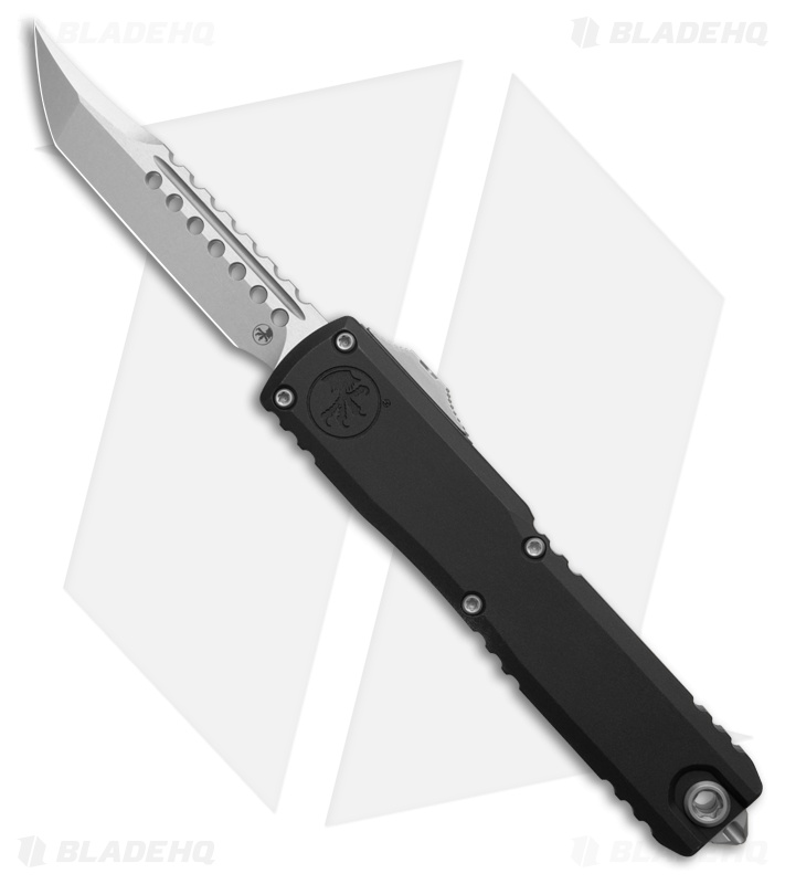 Microtech Ultratech ZBP Hellhound OTF Automatic Knife Black Al (3.5" SW)