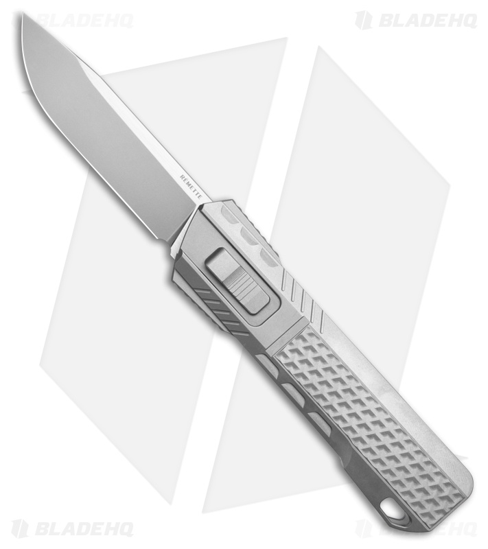 REMETTE RT-Leopard OTF Gravity Knife Titanium Red/Wh/Blue CF (2.8" Satin)