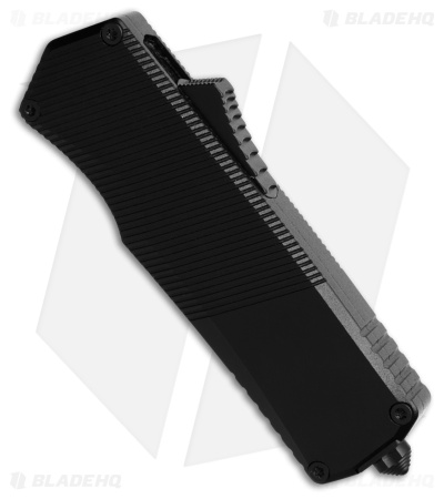 Tekto Knives A5 Spry Mini Tanto OTF Automatic Knife Black Aluminum (1.9" Black)