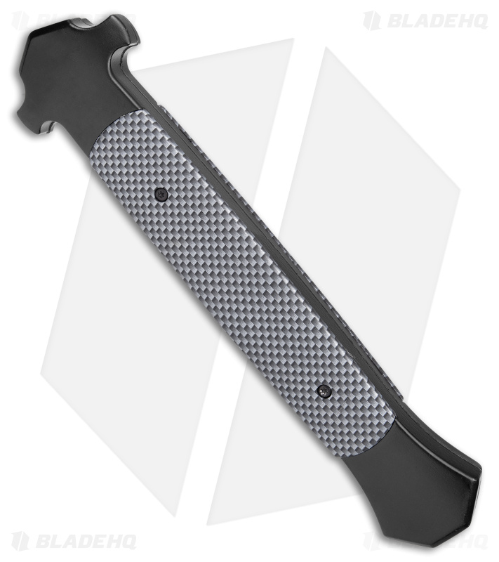 Mago Sim D/A Italian Stiletto Auto OTF Knife Black Carbon Fiber (5.75" Satin)