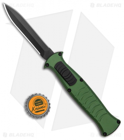 AKC X-treme EVO OTF Automatic Dagger Knife Green (3.5" Black)