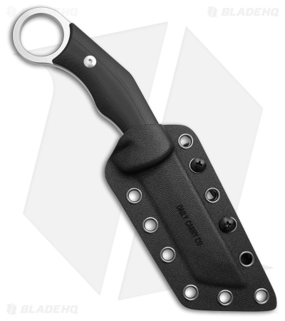 Daily Carry Co. Garuda Fixed Blade Knife Tanto Black G-10 (3.50" Satin)