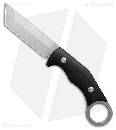 Daily Carry Co. Garuda Fixed Blade Knife Tanto Black G-10 (3.50" Satin)