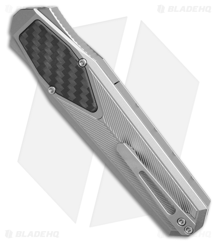 REMETTE RT-Swordfish Clip Point Gravity Knife Al + CF (3" Sandblast 14C28N)