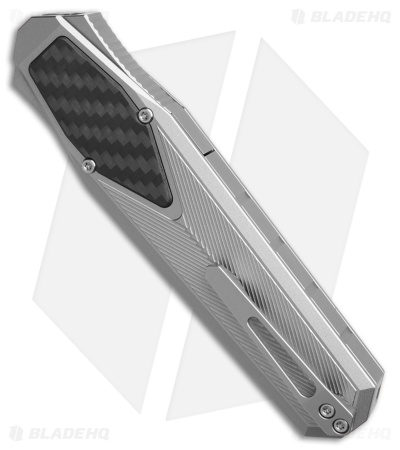 REMETTE RT-Swordfish Clip Point OTF Gravity Knife Aluminum + CF (3" SW)