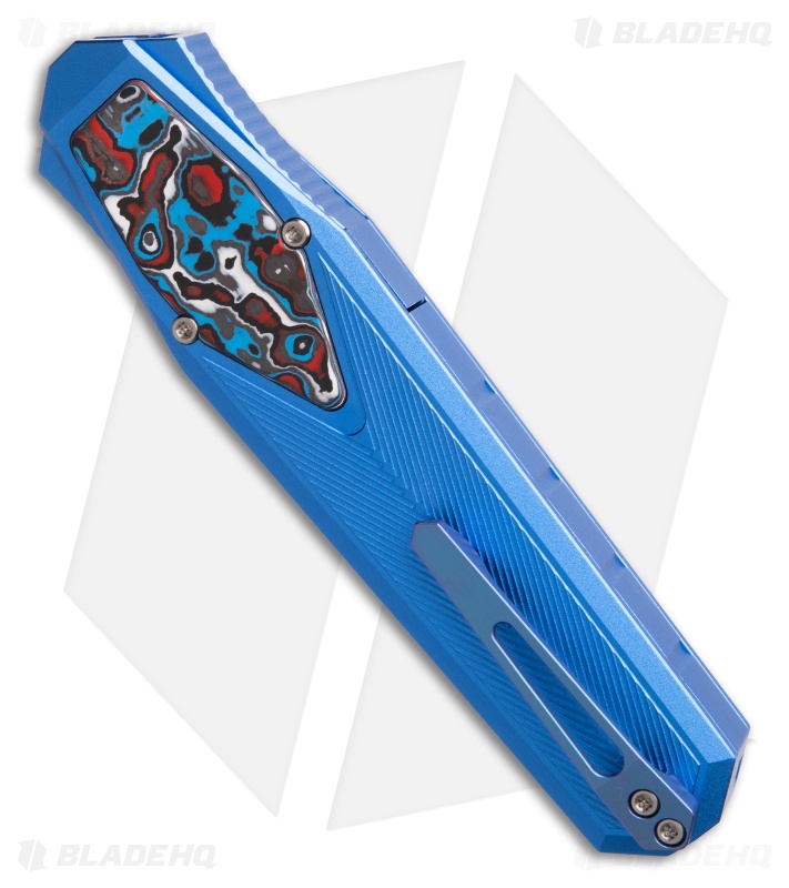 REMETTE RT-Swordfish OTF Gravity Knife Blue Al + CF (3" Sand Blasted)