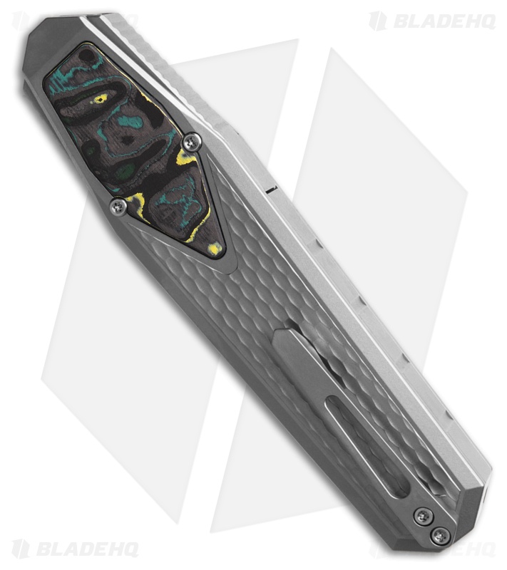 REMETTE RT-Swordfish OTF Gravity Knife Gray Ti + Green/Black CF (3" Satin)