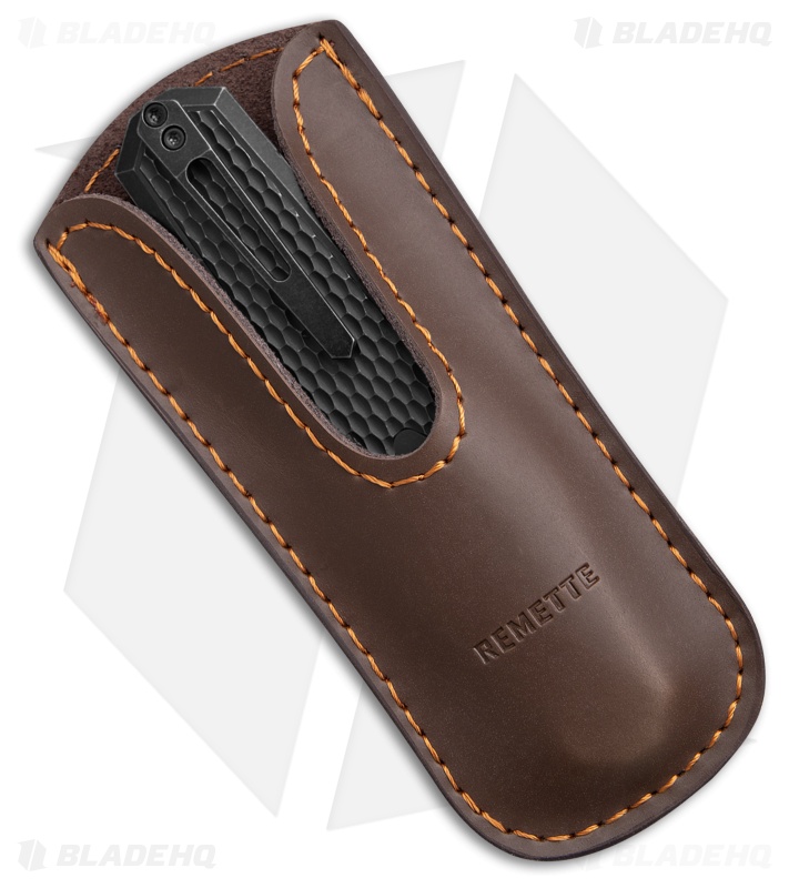REMETTE RT-Swordfish Reverse Tanto Gravity Knife Black Ti (3.2" Black/SW)