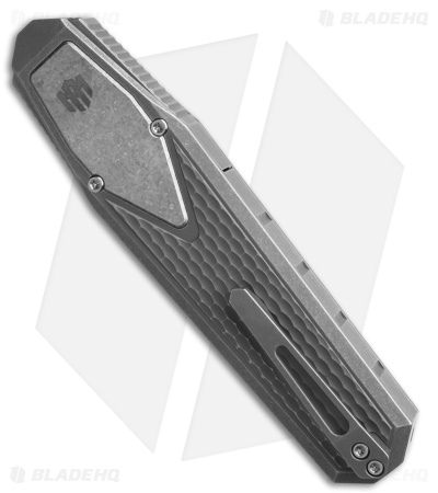 REMETTE RT-Swordfish Reverse Tanto Gravity Knife Gray Ti (3.2" Sandblast/SW)
