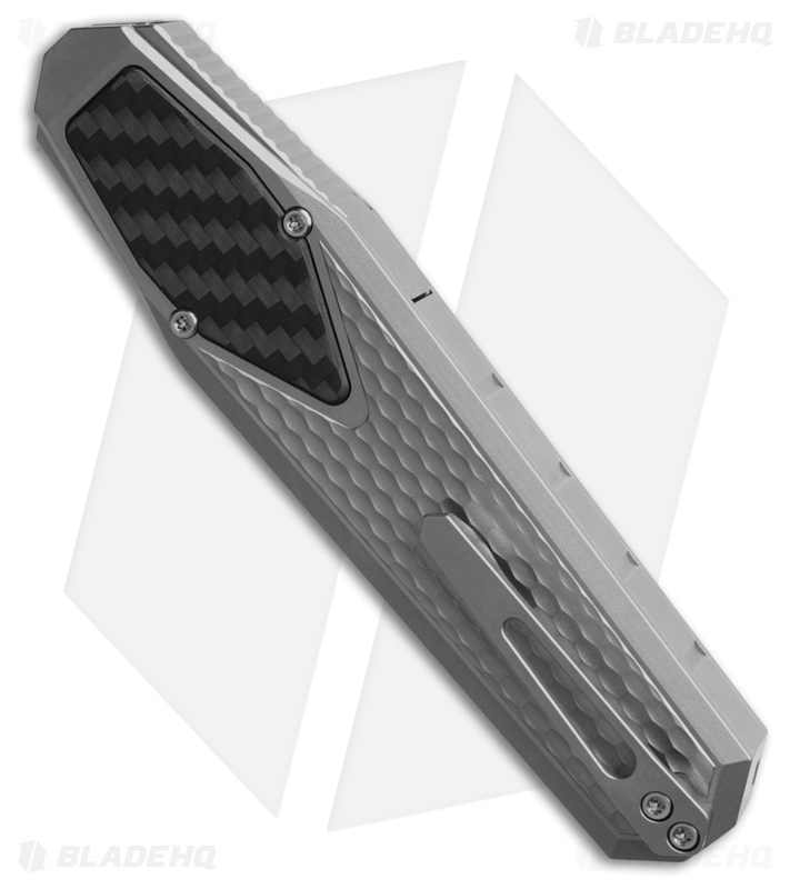 REMETTE RT-Swordfish Reverse Tanto OTF Gravity Knife Ti + Black CF (3" Satin)