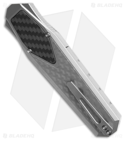 REMETTE RT-Swordfish OTF Gravity Knife Gray Ti + Black CF (3" Satin)