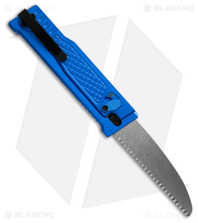 Reate EXO-Performance Dual Blade Gravity Knife Blue Aluminum Diamond (3.1" SW)