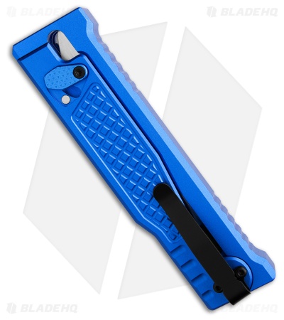 Reate EXO-Performance Dual Blade Gravity Knife Blue Aluminum Diamond (3.1" SW)