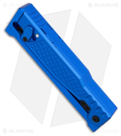 Reate EXO-Performance Dual Blade Gravity Knife Blue Aluminum Diamond (3.1" SW)