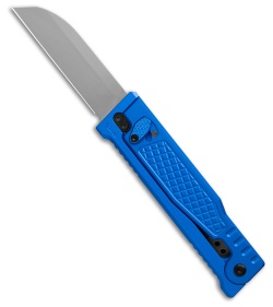 Reate EXO-Performance Dual Blade Gravity Knife Blue Aluminum Diamond (3.1" SW)