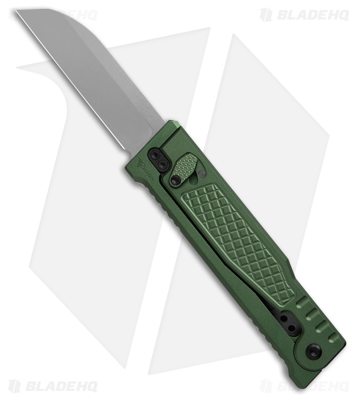 Reate EXO-Performance Dual Blade Gravity Knife Green Aluminum Diamond (3.1" SW)