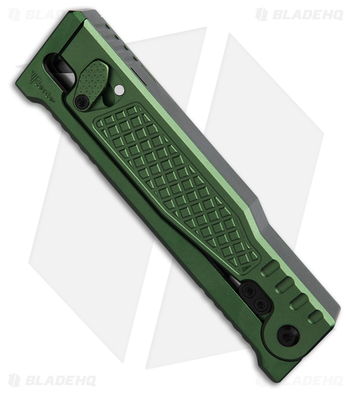 Reate EXO-Performance Dual Blade Gravity Knife Green Aluminum Diamond (3.1" SW)