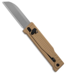 Reate EXO-Performance Dual Blade Gravity Knife Tan Aluminum Stripe (3.1" SW)