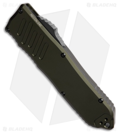 Guardian Tactical RECON-040 OTF Automatic Knife OD Green Aluminum (4" Black)